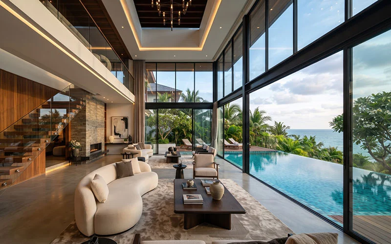 Glass film for homes